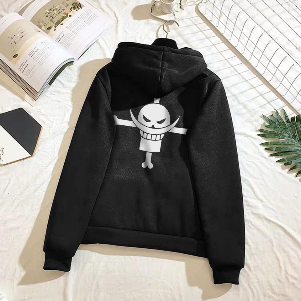 🔥HOT🔥 áo hoodie râu trắng One Piece in hình đẹp ⚡ FREESHIP ⚡Áo One Piece đẹp giá rẻ thời trang