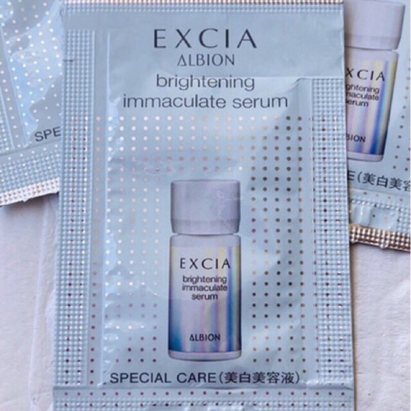 Mẫu dùng thử tinh chất dưỡng trắng da ALBION EXCIA BRIGHTENING IMMACULATE SERUM dạng gói 1.5ml