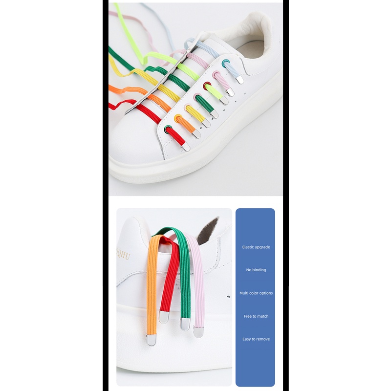 1 Cặp Dây Giày Thể Thao Nhiều Màu Sắc Bắt Mắt Tiện Dụng