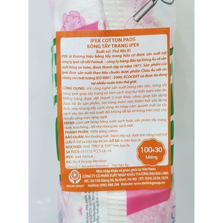 Bông Tẩy Trang IPEK 120+30 Miếng