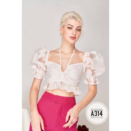 Áo hoa ren big size từ 60kg-90kg