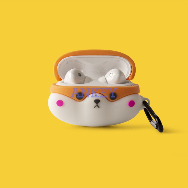 Xiaomi Flipbuds Pro / Buds 3 Pro / 3T Pro Vỏ Bảo Vệ Hộp Sạc Tai Nghe Bằng Silicon Mềm Chống Sốc Chống Thấm Nước Hình Khủng Long Có Móc