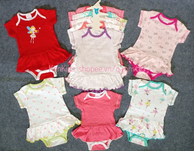 (3-11kg) Body váy bé gái chất đẹp BABY WEAR