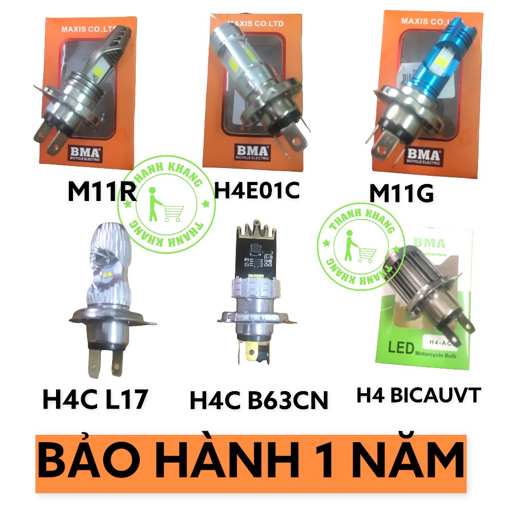 Đèn Pha Led BMA cho nhiều dòng xe máy Sh,exciter,Sirius,airblade thái,airblade125 siêu sáng bảo hành chính hãng 1 năm