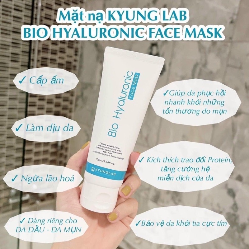 Mặt Nạ Bio Hyaluronic Face Mask vitamin B9 Kyunglab 100ml chính hãng