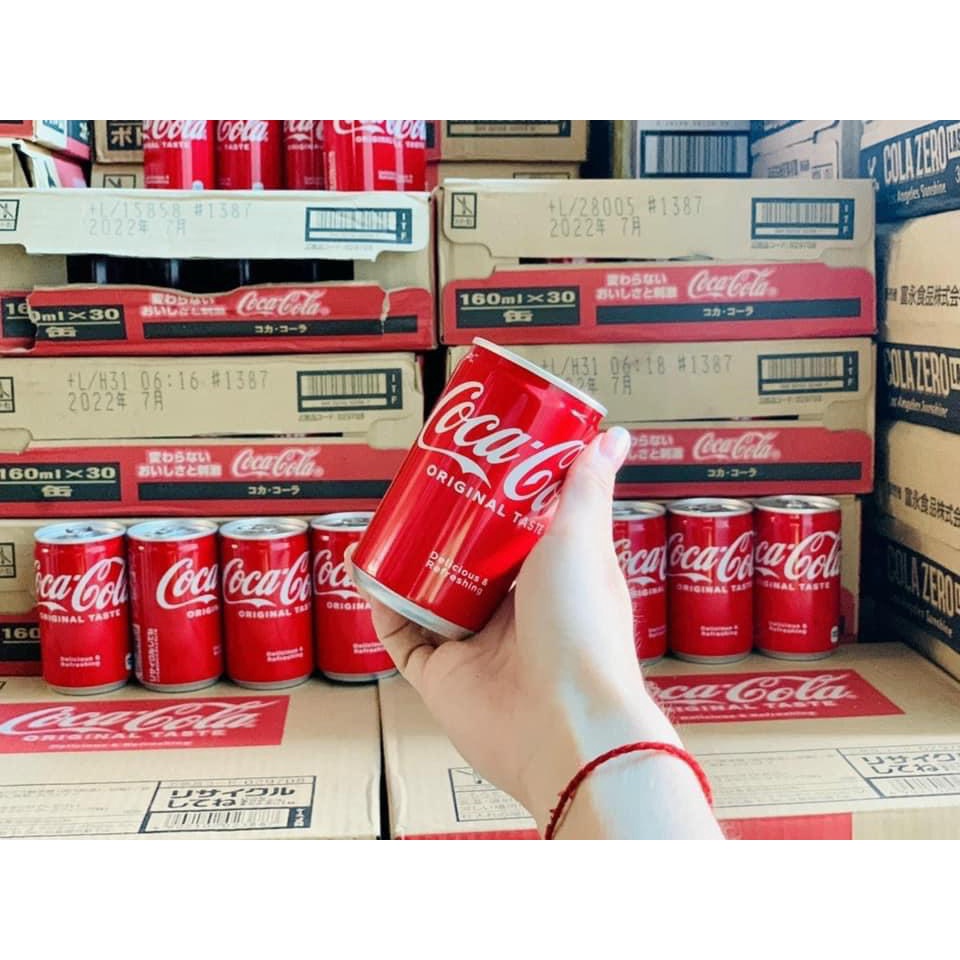 Coca cola mini Nhật ⚡ CHUẨN NỘI ĐỊA ⚡ Coca cola nhí chính hãng từ Nhật Bản 160ml vị thanh mát