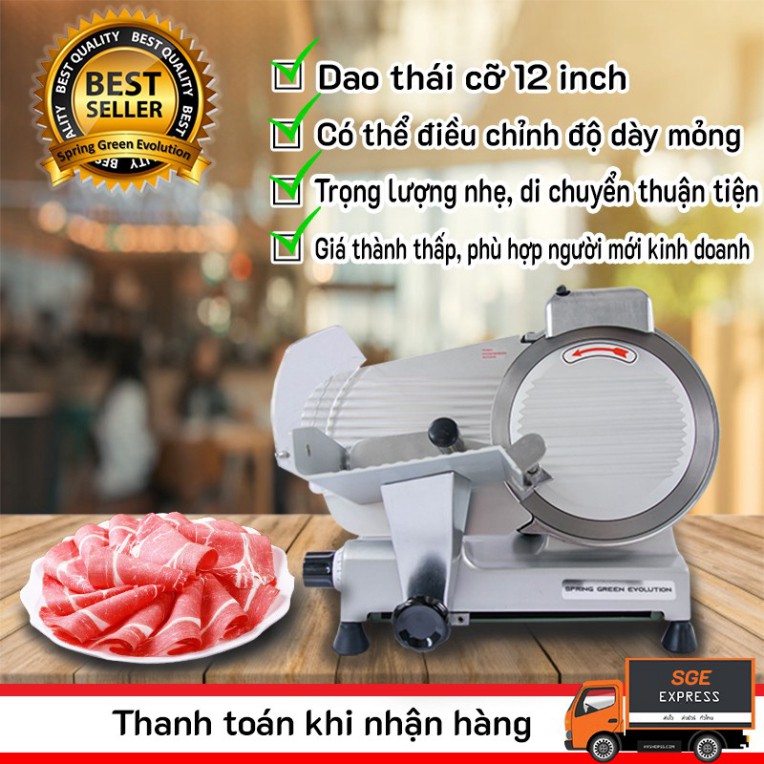 Máy Cắt Thịt MS10 Cắt Mọi Loại Thực Phẩm, Thịt Đông Lạnh Tốc Độ Cao, Dễ Sử Dụng, Tiết Kiệm Điện. Hàng SGE Thailand f