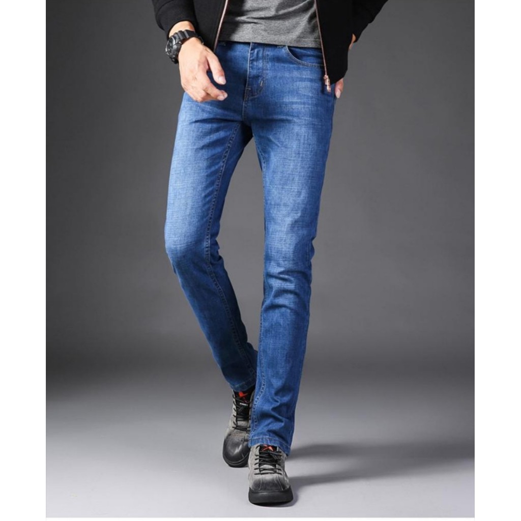quần jean nam co giãn ống suông cao cấp | BigBuy360 - bigbuy360.vn
