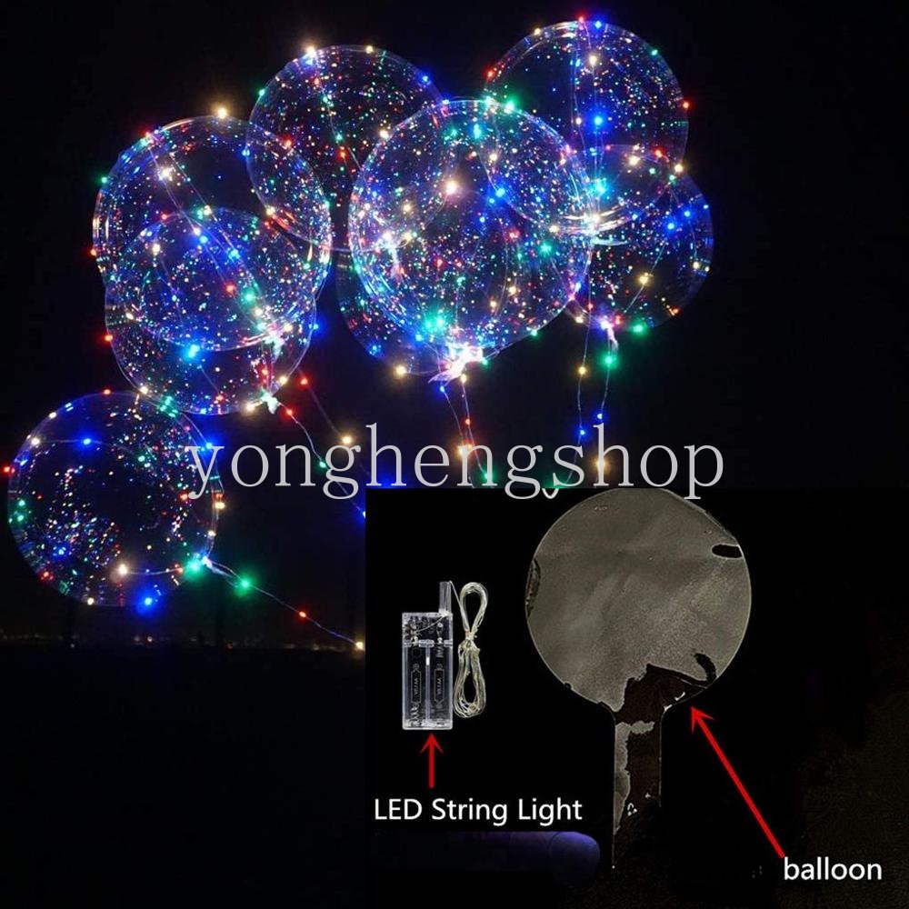 1 Bong Bóng Trong Suốt Có Đèn LED Cho Trang Trí Tiệc