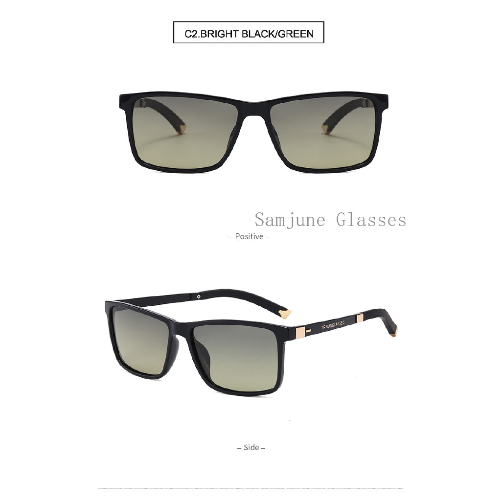New ultra-light retro TR polarized men's sunglasses classic simple rectangular glasses