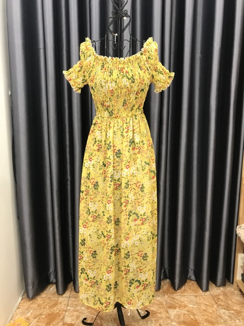 ĐẦM MAXI NHÚN NGỰC