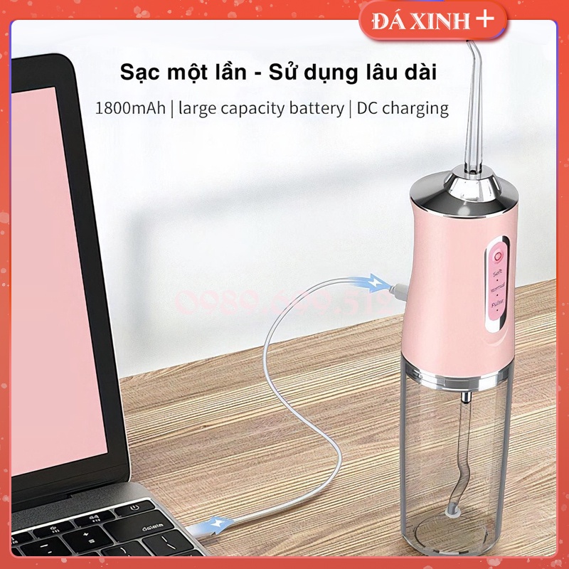 Máy Tăm Nước Vệ Sinh Răng Miệng Cầm Tay Tiện Dụng