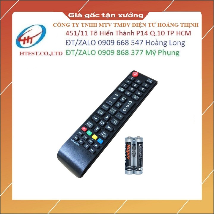 Remote Điều Khiển TV SAMSUNG AA59-00607A - Hàng Loại Tốt A+ (Kèm Pin AAA)