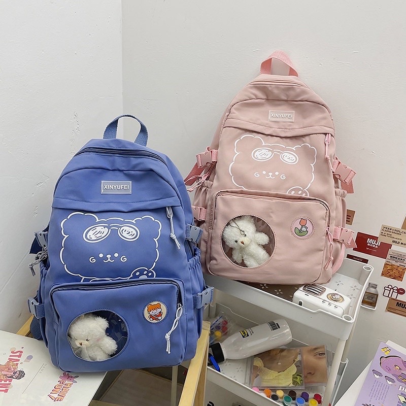 Balo ulzzang thời trang nữ, Balo Đi Học - Balo Cún