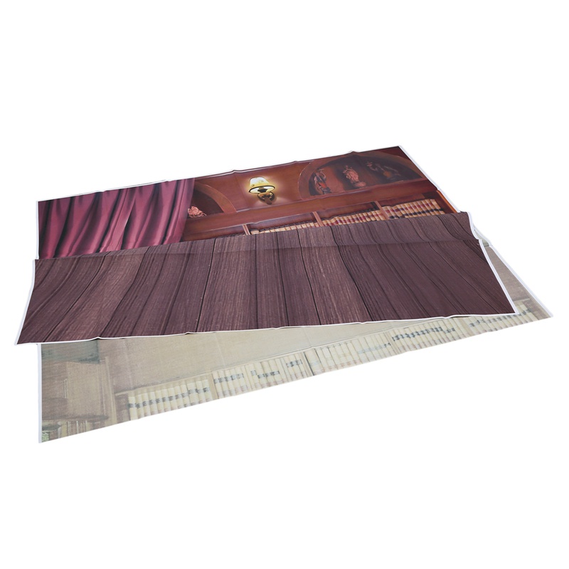 Phông nền chụp ảnh hình quyển sách gỗ cổ điển 5x7ft