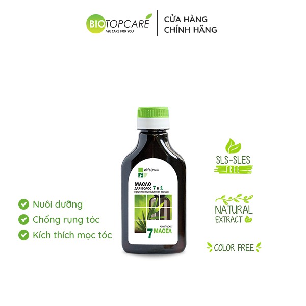 Bộ dầu gội - xả Elfa Pharm 7in1 chống rụng &amp; kích thích mọc tóc 200ml / chai- BioTopcare Official - TN174