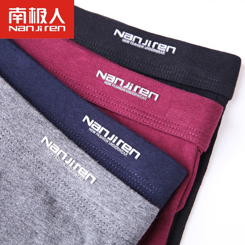 Bộ 4 Quần Lót Boxer Vải Cotton In Họa Tiết Thời Trang Chất Lượng Cao Cho Nam