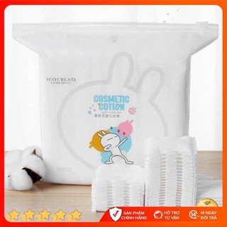 Bông tẩy trang Cosmetic Cotton Maycreate gói 150 miếng