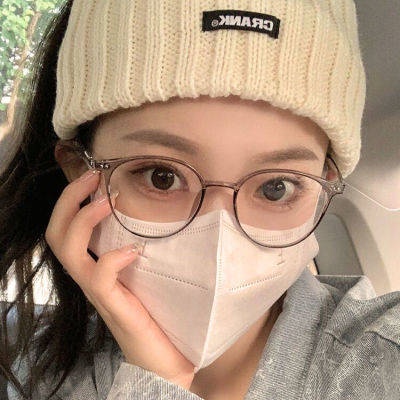 K nh G ng Tr N to K Nh Gi C N G Ng Tr N Kính Cận Thị Có Thể Sử Dụng Cho Nữ Gọng Tròn Màu Trà Lạnh - Màu Xanh Dương Nhạt Trong Suốt Chống Ánh Sáng Xanh Dương