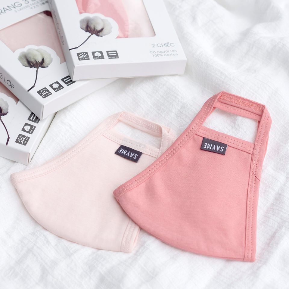 KHẨU TRANG VẢI 100% COTTON 3 LỚP | BigBuy360 - bigbuy360.vn