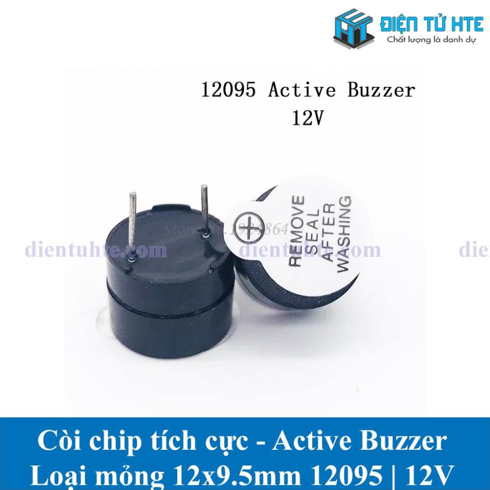 Còi chip tích cực Active Buzzer 12095 12x9.5mm TMB 3V 5V 12V