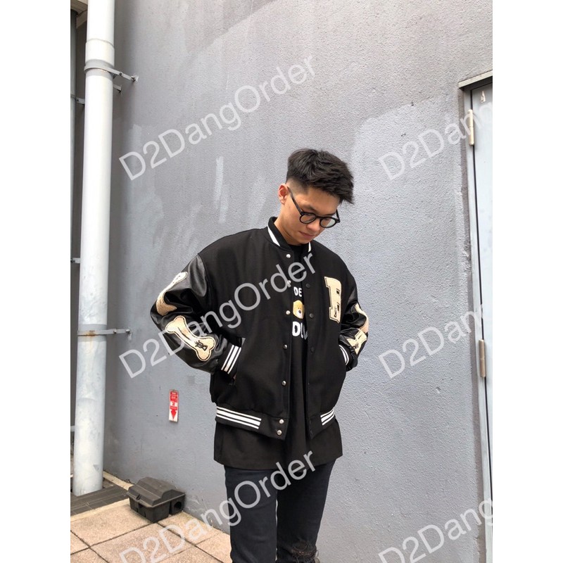 🔥 ÁO BOMBER BÓNG CHÀY "B BONE" VARSITY JACKET 3 MÀU 🔥