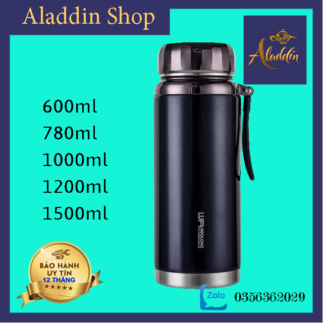 Bình giữ nhiệt BAOL 600ml, 1000ml, 1200ml, 1500ml inox 304 Nắp titan Chính hãng cao cấp- Aladdin Shop