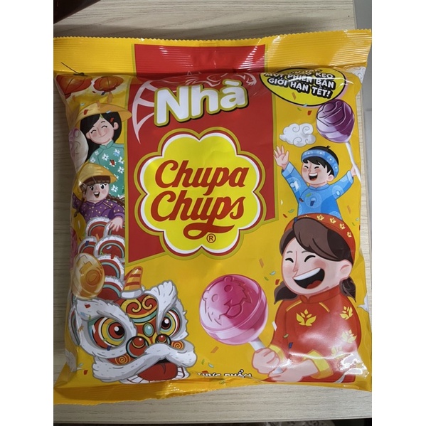 Kẹo mút Chupa Chups hương trái cây gói 500g ( 60 que )