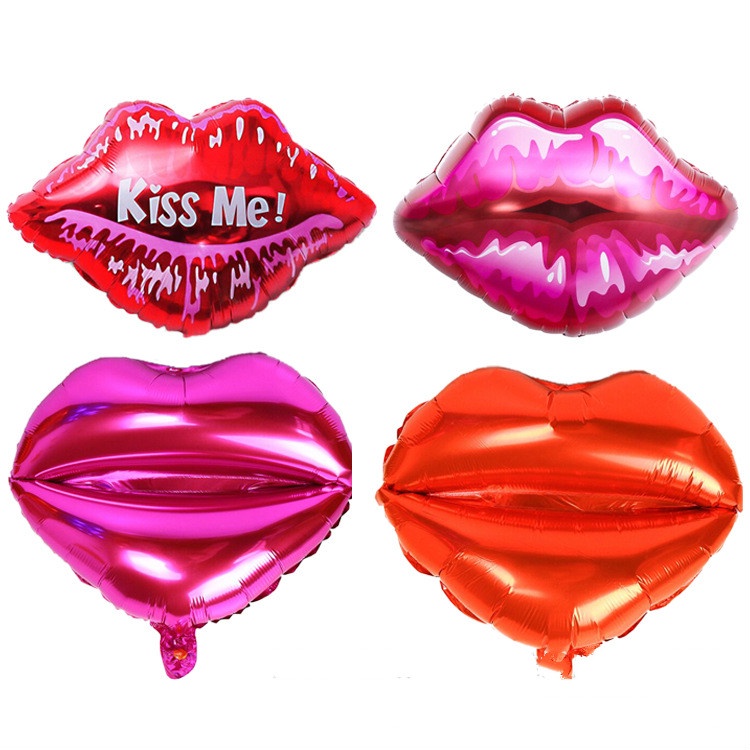 Bong Bóng Lá Nhôm Hình Đôi Môi 18 inch Dùng Trang Trí Tiệc Sinh Nhật / Tiệc Cưới