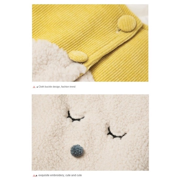 Áo khoác không tay giữ ấm thời trang thu đông phong cách Hàn Quốc cho bé gái