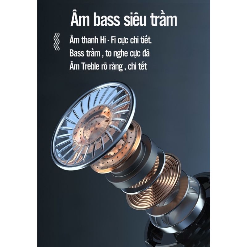 Tai Nghe Bluetooth M10, Nút Cảm Ứng, Màn Hình Led Gaming, Chống Nước Chống Ồn
