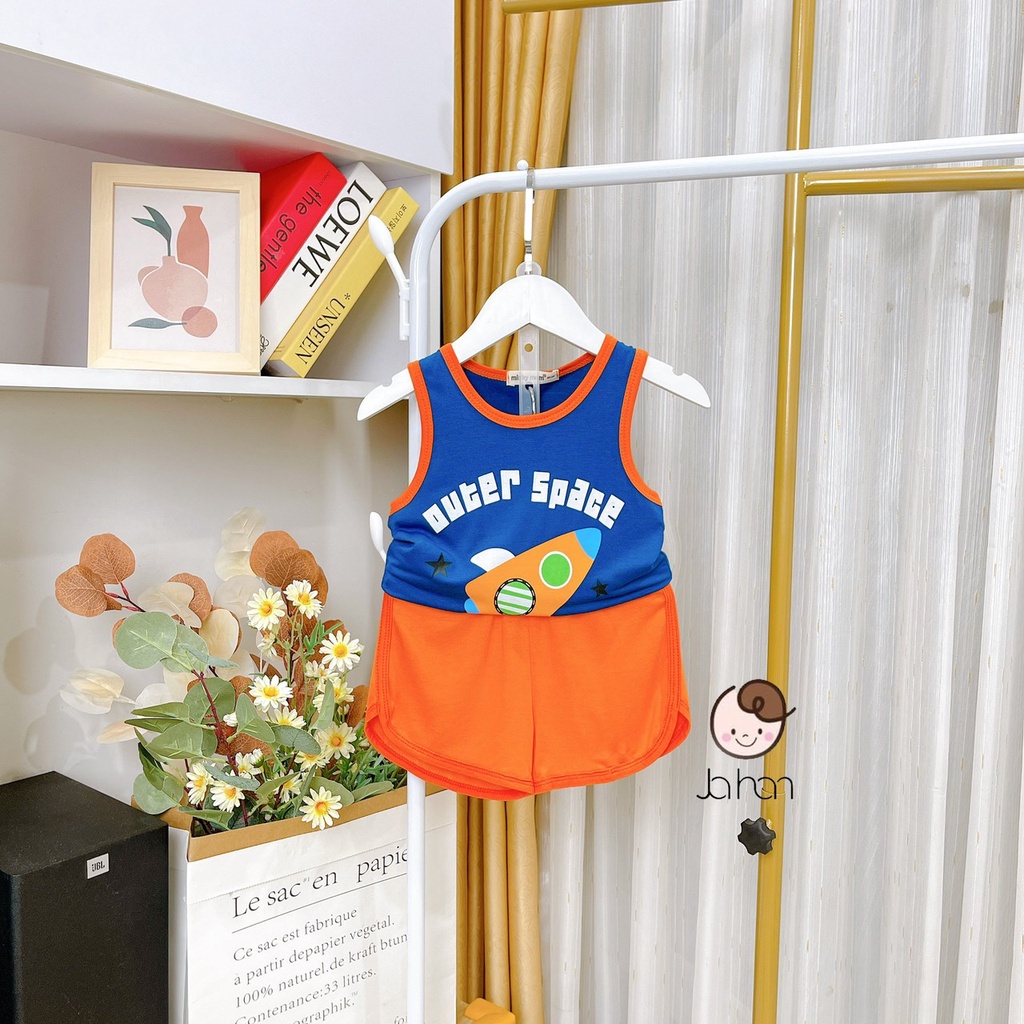 Bộ Ba Lỗ Cho Bé Trai Bé Gái Minky Mom Phong Cách Hàn Quốc Vải Thun Lạnh Mềm Mịn Mát, Bộ Mặc Nhà Cho Bé BL