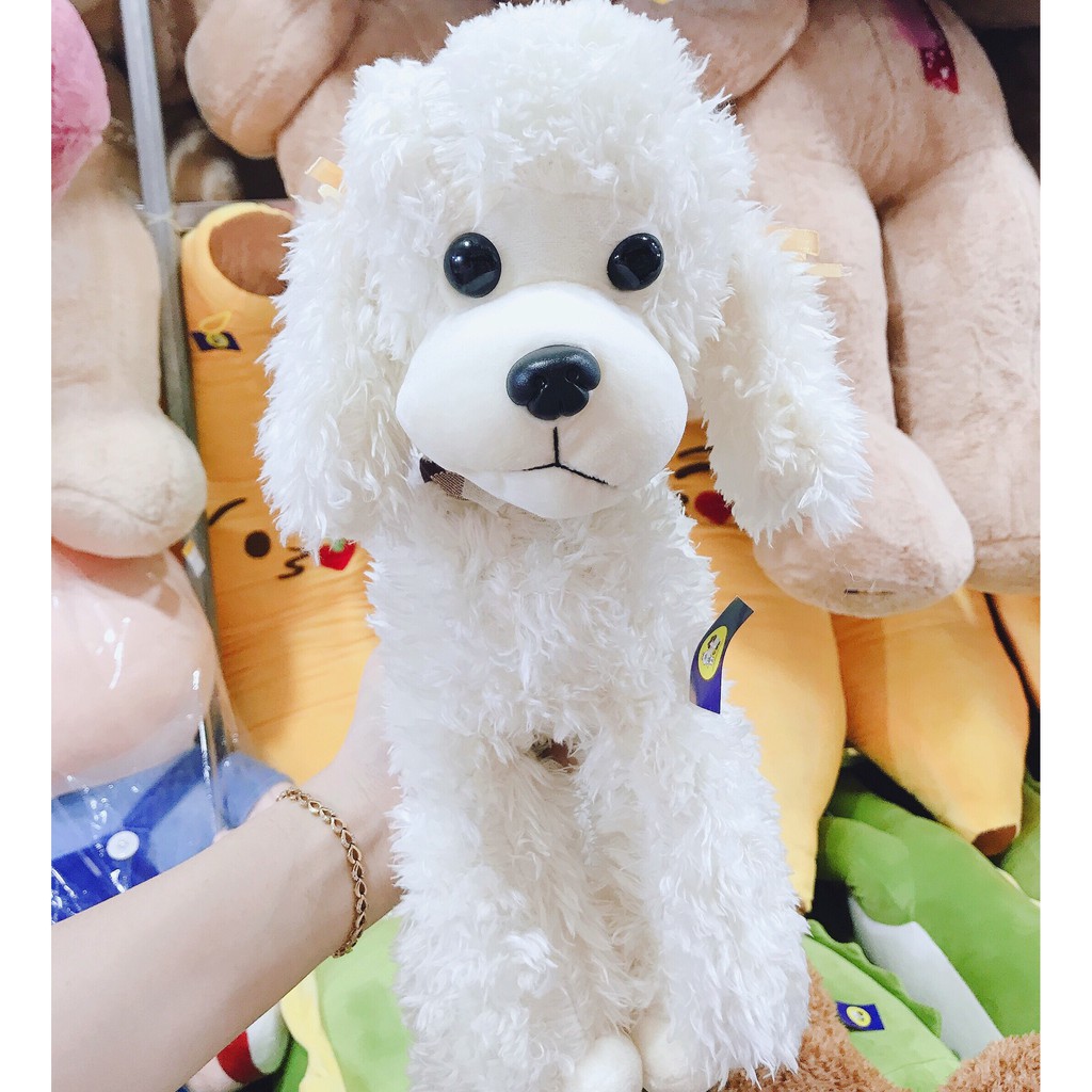 Gấu bông chó poodle lông xù kích thước 40-50-60cm