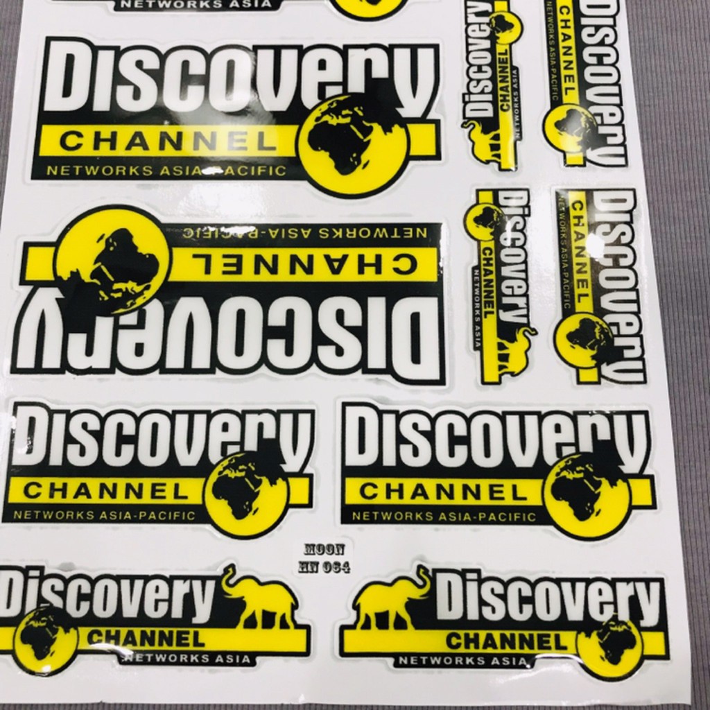 Tấm tem nổi hình mẫu Discovery bao dính sắc nét lựa chọn mới cho các bạn yêu kênh động vật hoang dã