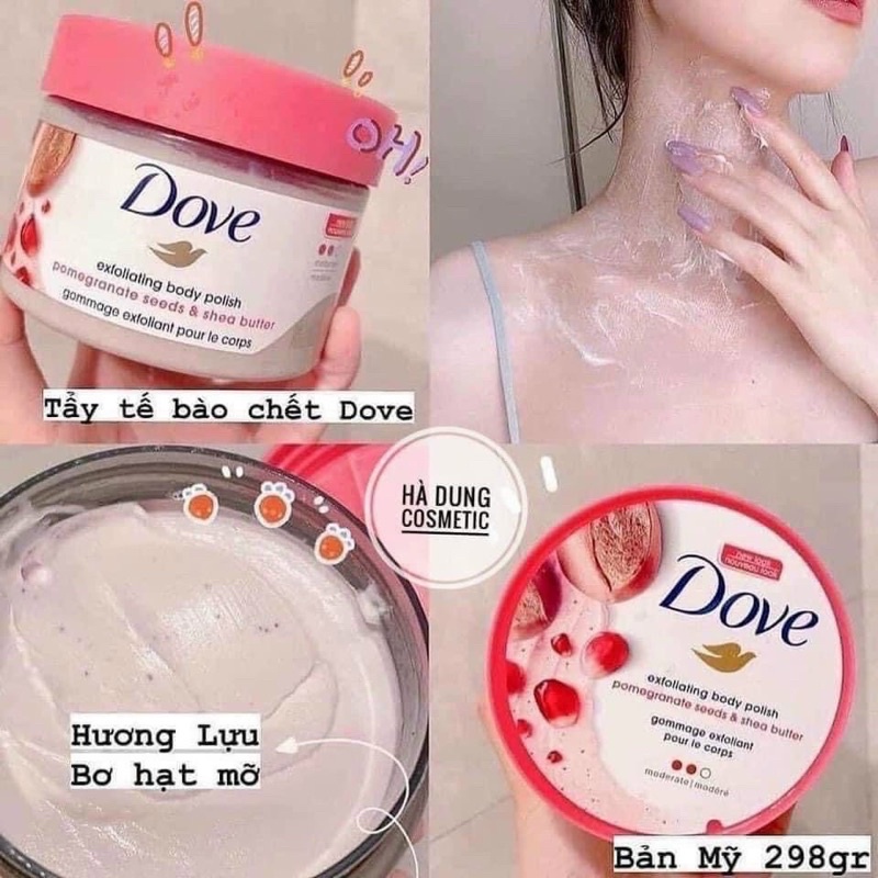 Tẩy Da Chết Toàn Thân DOVE Exfoliating Body Polish