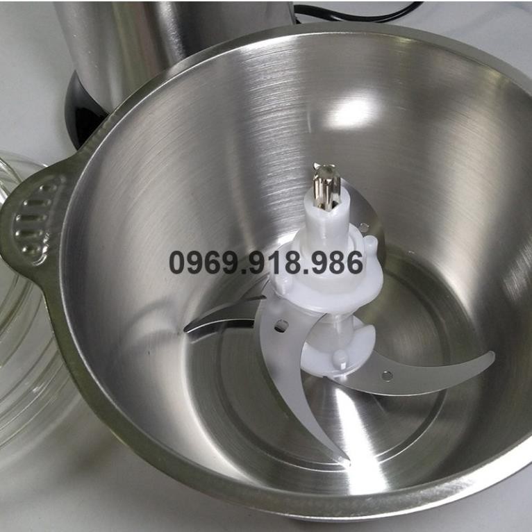 🍁 Máy Xay Thịt Cá Rau Củ Hoa Quả Gia Đình Cối Inox 4 Lưỡi Đa Năng Đẹp Giá Gốc Sỉ Rẻ 🍕 Tổng Kho Gia Dụng Bình Phước🍕