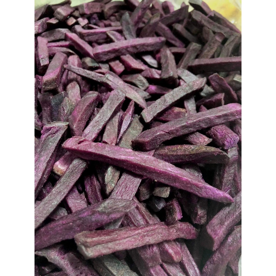 Khoai lang vàng, tím Trần Anh Food - Khoai lang sấy nguyên vị 1000gr hàng xuất khẩu loại 1 nguyên miếng