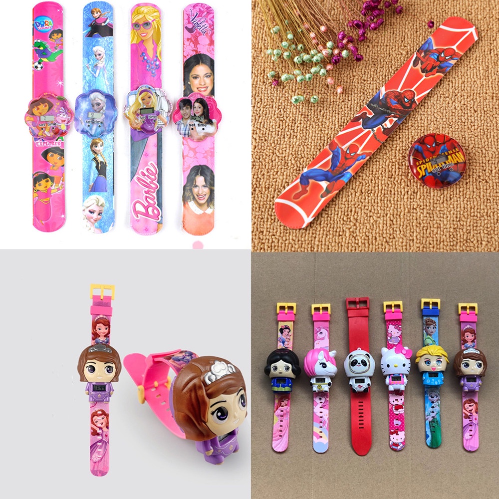 1 Đồng Hồ Điện Tử Hình Hoạt Hình Cho Bé