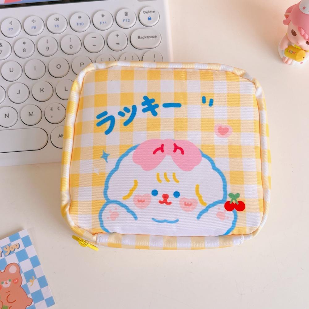 LAY Túi Đựng Mỹ Phẩm / Tiền Xu / Khăn Tắm Họa Tiết Hoạt Hình Dễ Thương