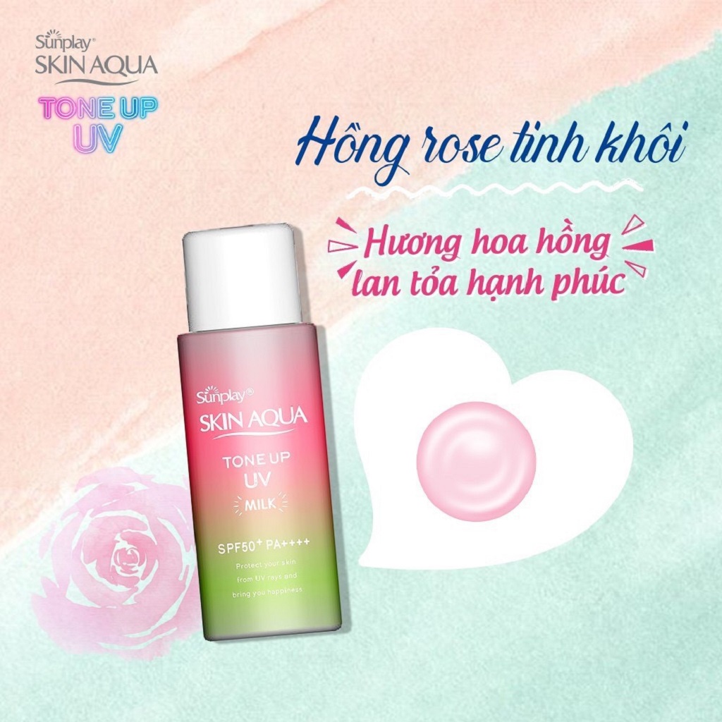 Sữa Chống Nắng Nâng Tông Sunplay Skin Aqua Tone Up UV Happiness Aura  50g