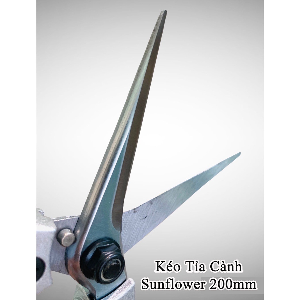 Kéo Tỉa Tán KIRERU YOROKOBI Nhật Bản 200mm: Lưỡi Thép Trắng SK 85 | Cán Nhôm, Kéo Có Lò Xo Giảm Lực & Chốt Khóa An Toàn