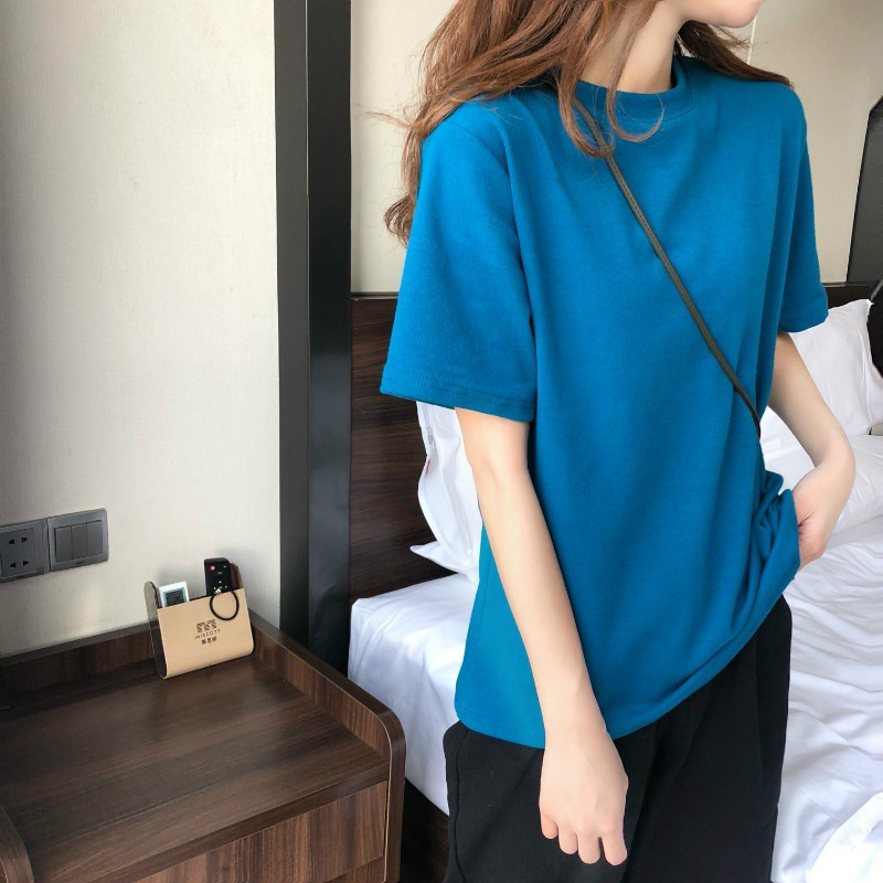 Áo Thun Tay Ngắn Màu Sắc Đơn Giản Dành Cho Nữ / Shirt2021