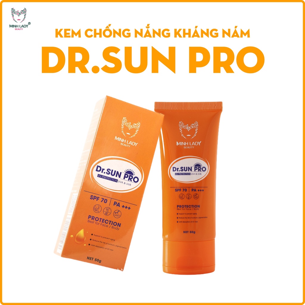 Kem chống nắng Dr.Sun Pro Minh Lady Beauty SPF 50