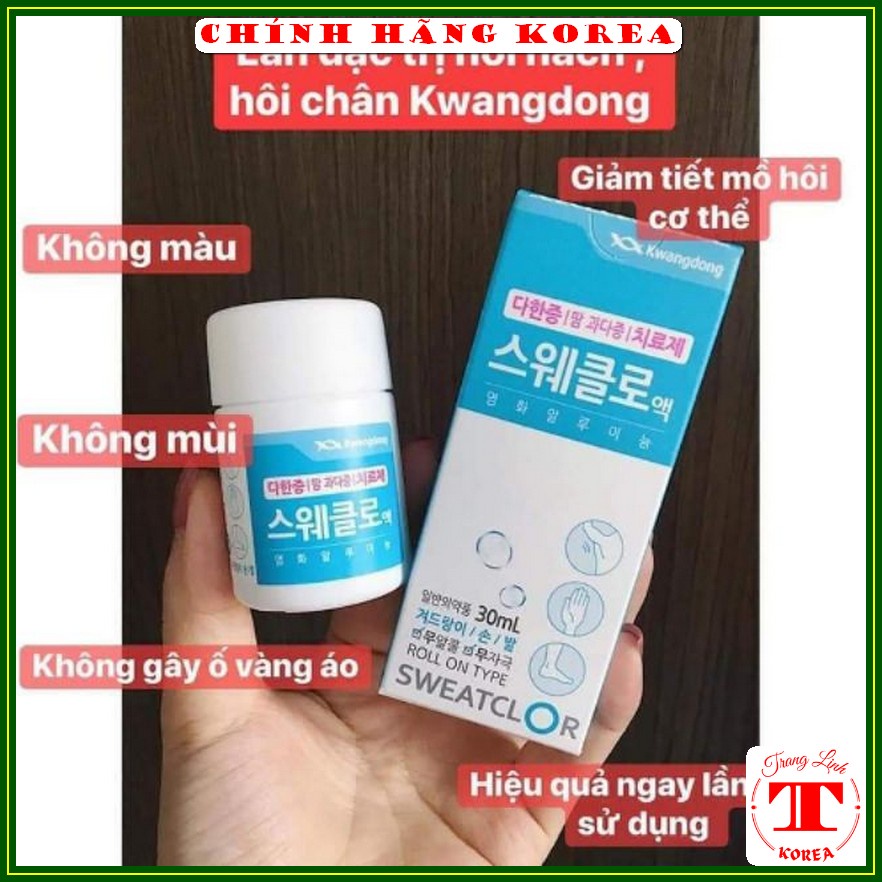 Lăn khử mùi, Lăn nách Kwangdong hàn quốc chai 30ml, tranglinh