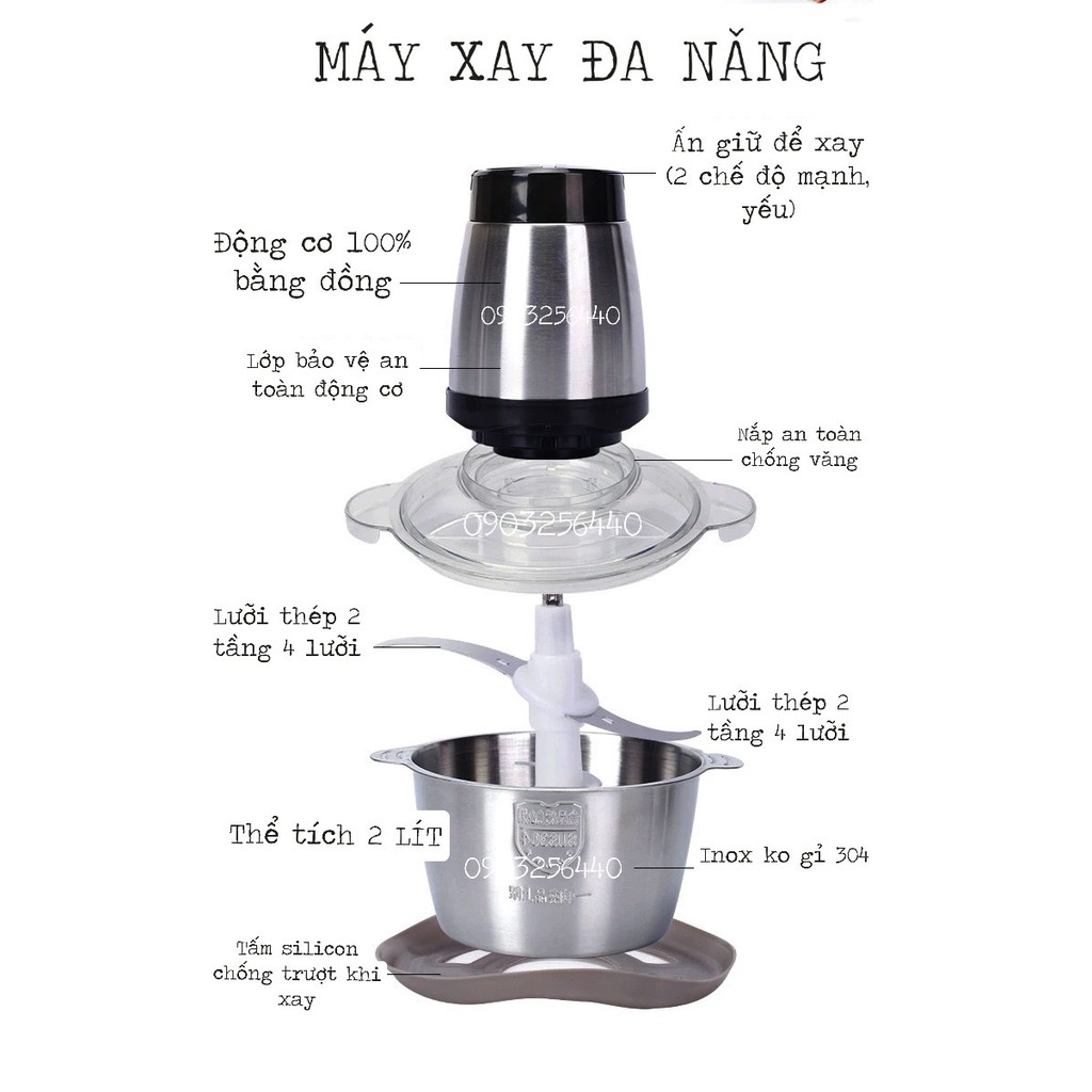 Máy xay thịt Electric Meat Grinder, máy xay tiêu tỏi ớt đa năng. mẫu mới 2021