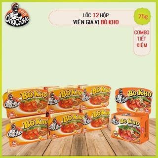 1 lốc viên súp gia vị 75g bò kho/ phở gà