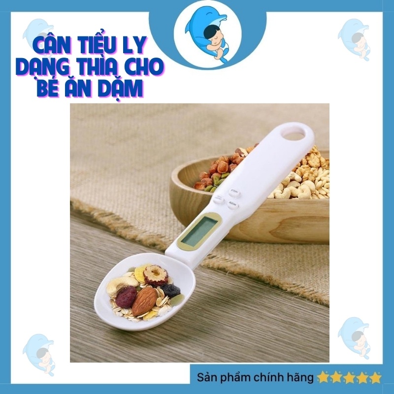 Cân tiểu ly điện tử dạng thìa dùng để đo lường gia vị đồ ăn dặm cho bé tiêu chuẩn 500/0,1g