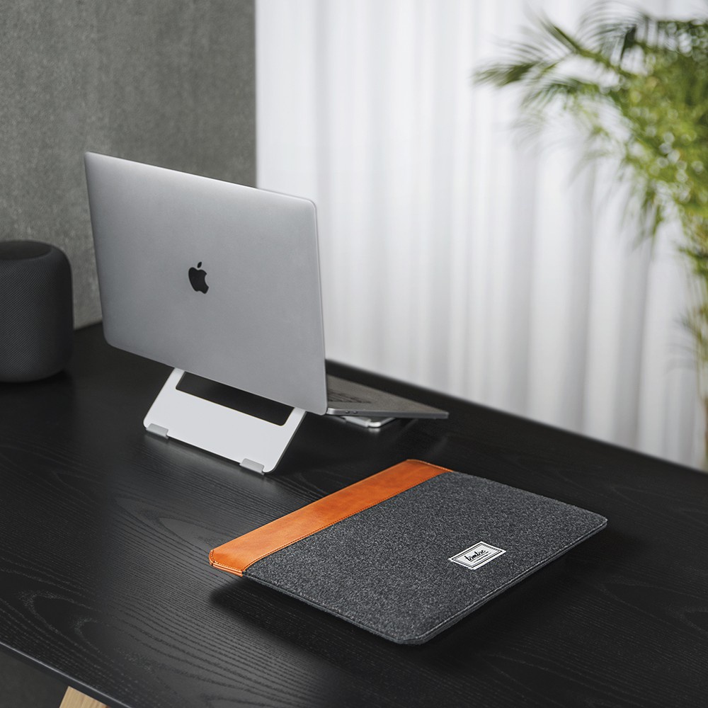 Túi Chống Sốc Tomtoc  Felt & Pu Leather For Macbook Pro/Air 13'' New  Bảo hành 12 tháng