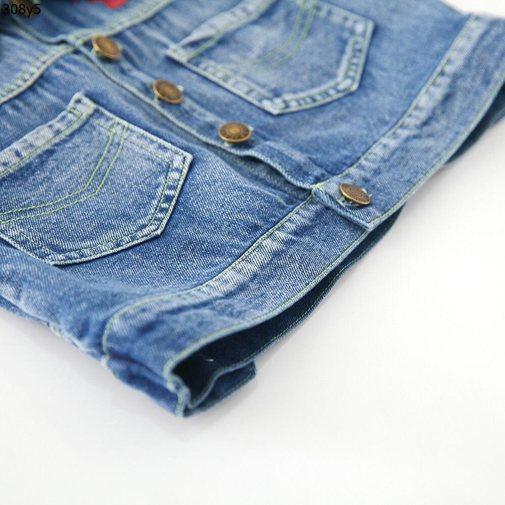 Áo khoác Jean (Denim) họa tiết hoạt hình