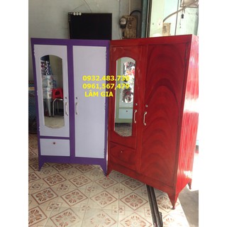 Tủ sắt quần áo 1m6x90